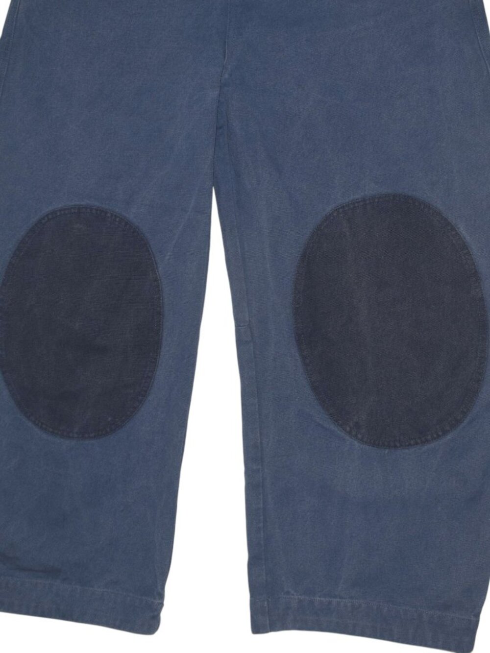 Sonderhaus Daphne Trouser Pants Barrel Shape Knee Patches Blue L - Picture 3 of 9